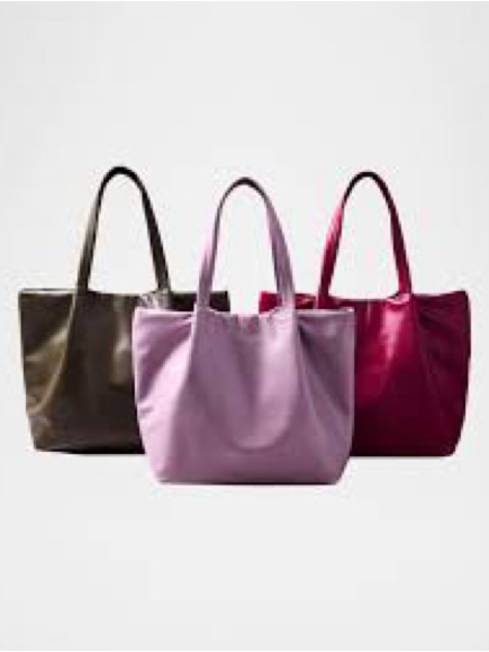 Neiman Marcus Leather Tote in Olive